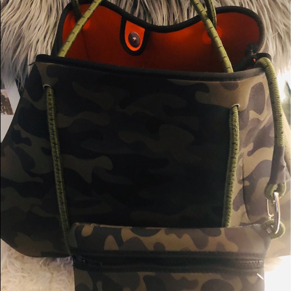 Camo large satchel used a few times